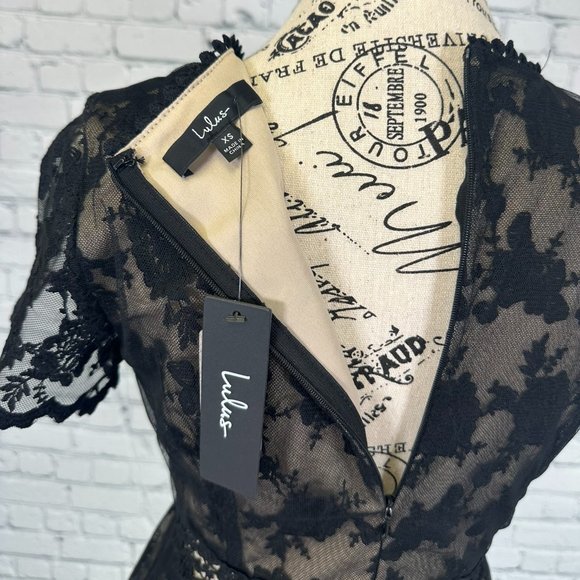 Lulu's Black Lace Dress (XS) - Picture 3 of 3